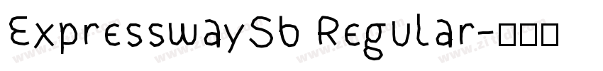 ExpresswaySb Regular字体转换